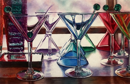 Martini Glasses
14" x 19"
Private Collection Martini Glasses
14" x 19"
Private Collection